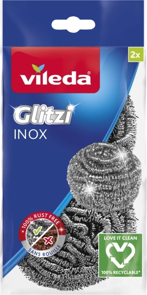 VILEDA drátěnka Glitzi INOX 2 ks