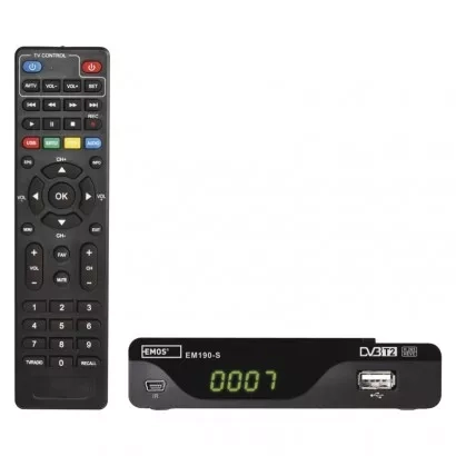 Set-top box EMOS EM190-S HD HEVC H265 (DVB-T2)