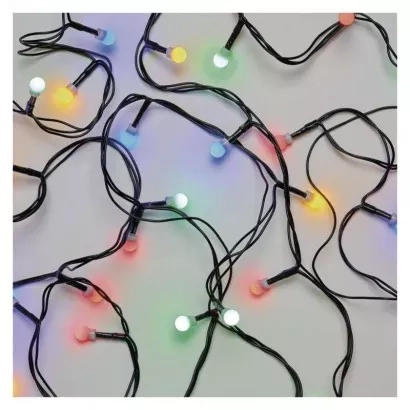 EMOS LED vánoční cherry řetěz – kuličky, 8 m, venkovní i vnitřní, multicolor, programy