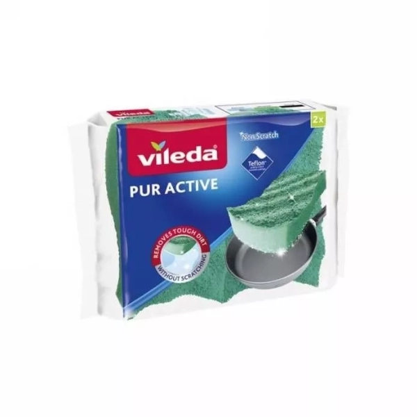 VILEDA houbička Pur Active 2 ks