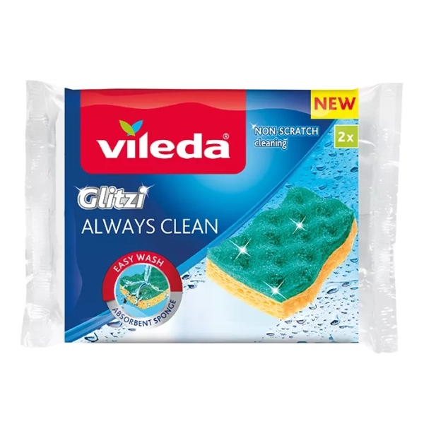 VILEDA houbička Glitzi Always Clean 2 ks