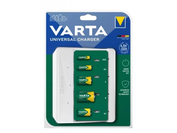 Nabíječka baterií Varta Universal Charger, bez baterií, AA/AAA/C/D/9V 57658