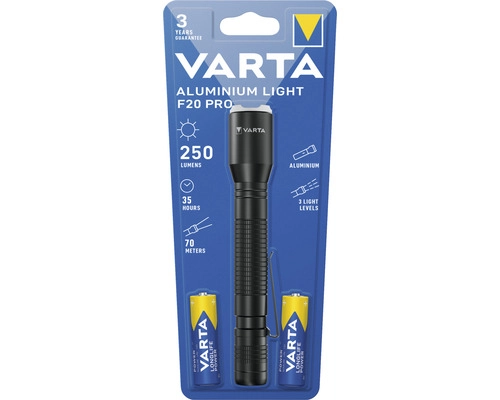 Svítilna VARTA Aluminium Light F20 Pro LED/2xAA 16607