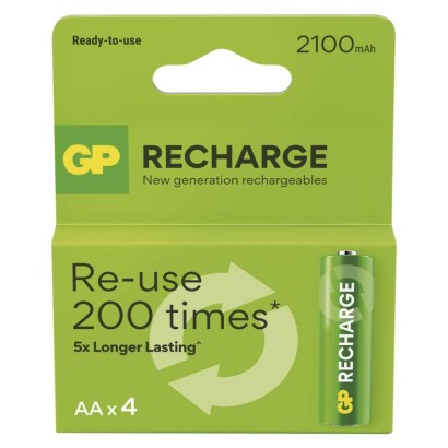 EMOS Nabíjecí baterie GP Recharge 2100 AA (HR6) 4ks