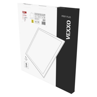 EMOS LED panel VEXXO 60×60, čtvercový přisazený bílý, 33W, neutrální bílá