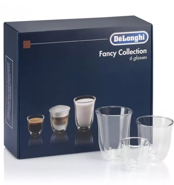 Sada sklenic DeLonghi cappuccino,latte, espresso 6 kusů