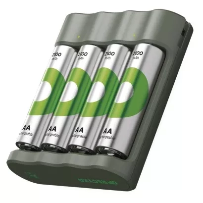EMOS Nabíječka baterií GP Eco E441 + 4× AA ReCyko 2100
