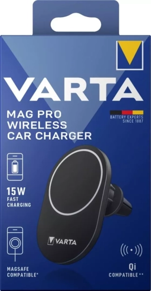 Bezdrátová nabíječka do auta MagSafe, Varta Mag Pro Wireless 57902